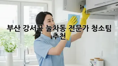 부산 강서구 눌차동 전문가 청소팀 추천